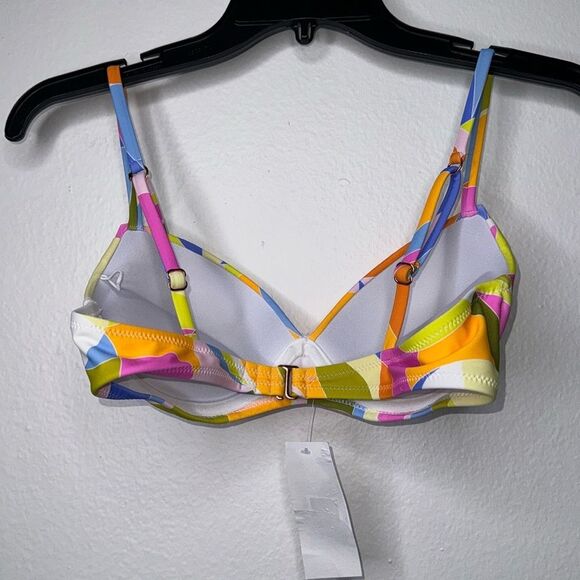 Raisins Moonshadow Underwire Push-Up Padded Bikini Top Small Multicolor - Picture 4 of 7